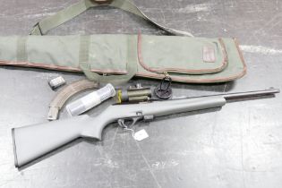 A Remington Model 597 cal 22 LR self loading rifle, with synthetic stock,