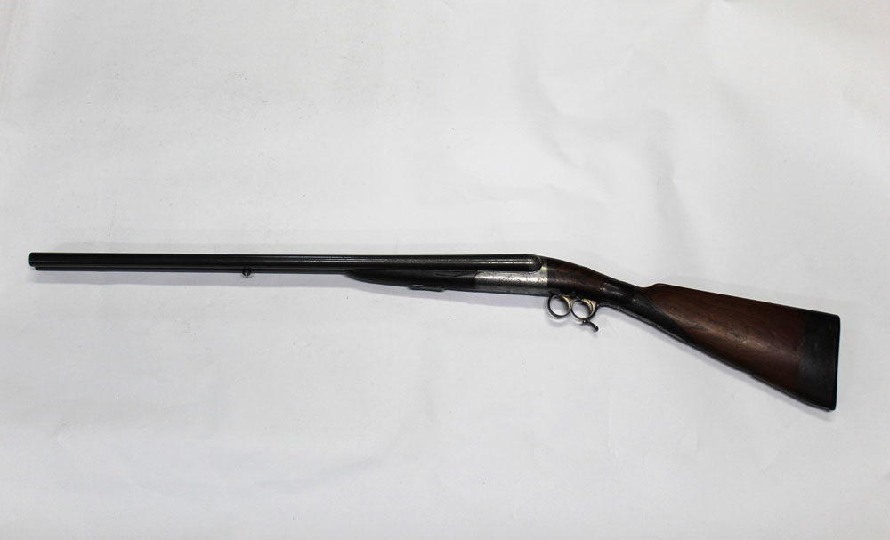 WITHDRAWN - An Ideal No 2R French side by side shotgun, 16 bore with 25 1/2" barrels, - Image 2 of 4