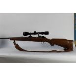 Parker Hale a Safari Deluxe cal 243 bolt action rifle, fitted with a 3-9 x 50 telescopic sight,