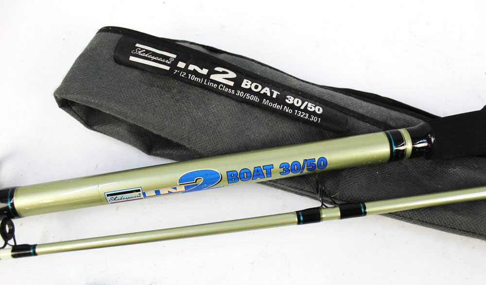 Two rods, a Silstar X-Citer GR spinning rod, in two sections, 9', - Image 2 of 3