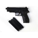 A Sig Sauer P226 CO2 powered air pistol, with three magazines. Serial No. 16G32622.