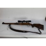 A Mannlicher Schonauer M72 cal 6 mm Remington bolt action rifle, with full length Stutzen stock,