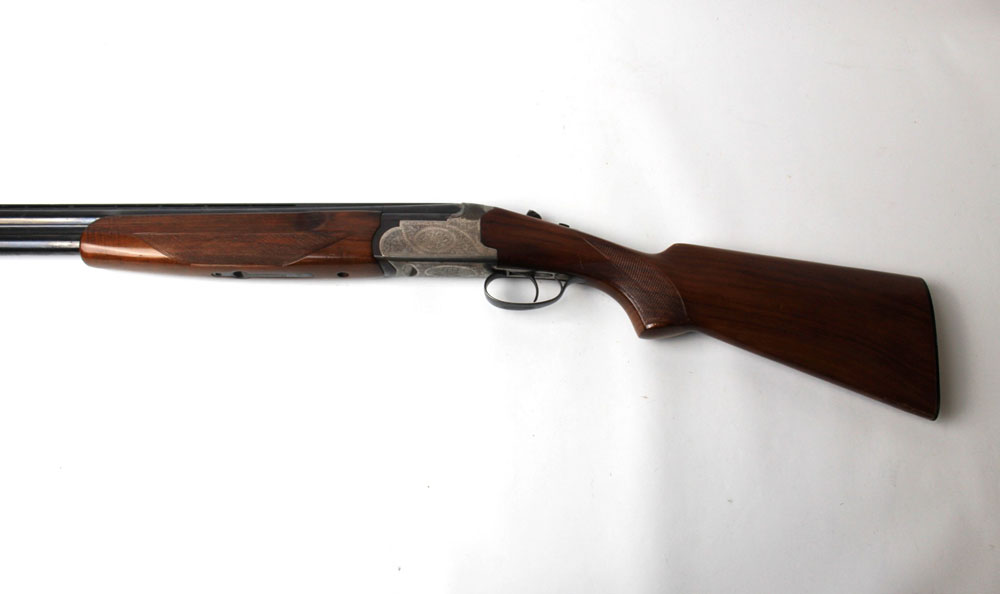 A Lanber 12 bore over/under shotgun, with 27 1/4" multi choke barrels, 70 mm chambers, boxlock, - Image 2 of 3