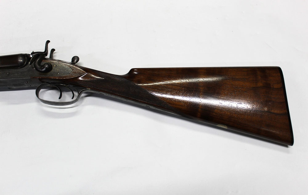 James Squires London, a 12 bore side by side hammer gun with 29 3/4" Damascus barrels, - Image 5 of 6