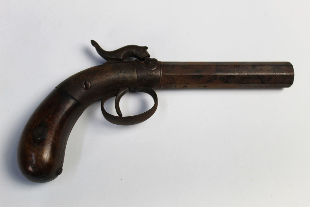 A Victorian percussion pistol, - Image 3 of 4