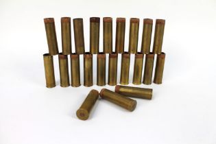 Twenty two Eley metallic ejector shotgun cartridges.