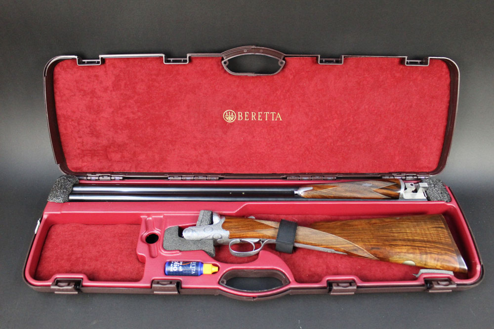 Beretta 486 12 bore side by side shotgun, with 28" barrels, 76 mm chambers, ejector, - Image 9 of 10