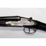 A Gorosabel Silver Deluxe 12 bore side by side shotgun, with 27" barrels,