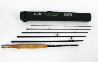 A Cortland CX Fly travel fly rod, in six sections, 8' 6" line 5.