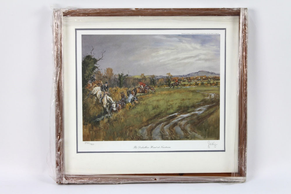 John King two signed prints, the first limited edition of The Duhallow Hunt in Newtown 372/750, - Image 2 of 7