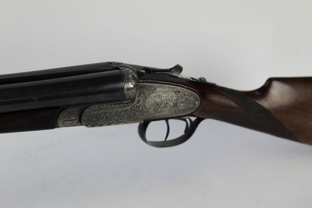 A Spanish 12 bore side by side shotgun, with 27 1/2" barrels, quarter and half choke, - Image 3 of 3