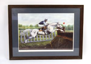 Creena Ross Oglanby a signed limited edition print of Desert Orchid 83/350,