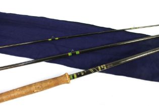 An English Lakes Rod of Cockermouth salmon fly rod, in three sections, 15'. line 9-11.