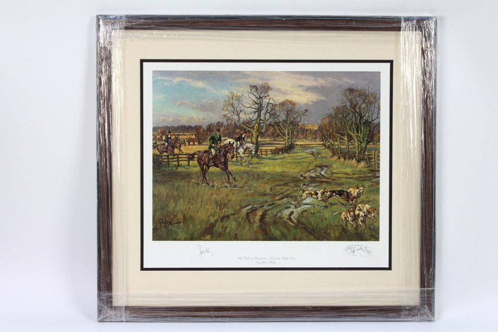 John King two signed prints, the first limited edition of The Duhallow Hunt in Newtown 372/750, - Image 5 of 7