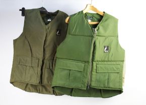 Two Heron anglers buoyancy vests, one Size M the other Size L.