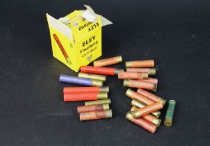 +/- Thirty 410 shotgun cartridges, metallic, paper and plastic to include Eley Almac,