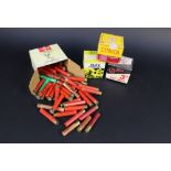 +/- One hundred 410 shotgun cartridges, paper and plastic cases, various sizes.