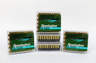 Five hundred Remington Target cal 22 LR rifle cartridges, round nose.