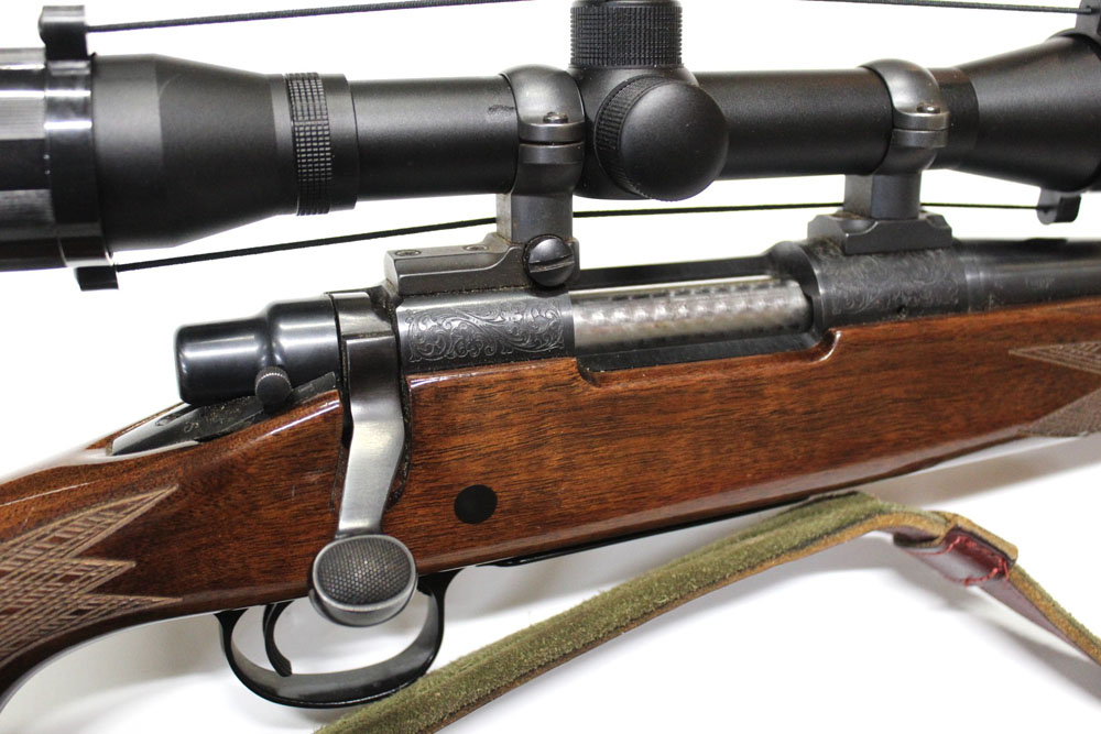 A Remington Model 700 possibly Deluxe cal 243 bolt action rifle,