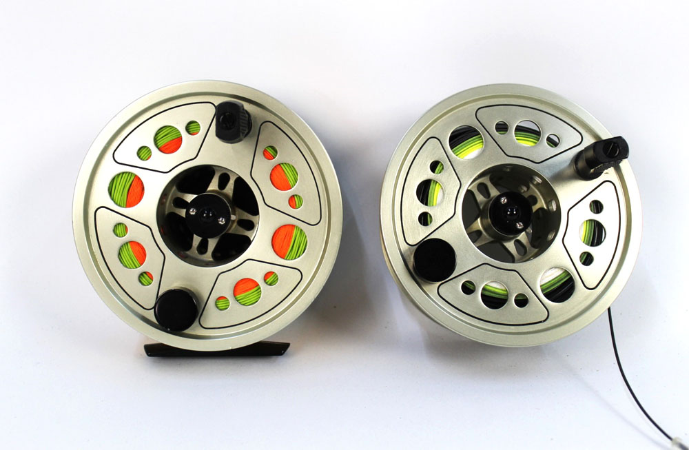 A Hardy Gem Series 11/12 salmon fly reel, with Neoprene pouch and spare spool.