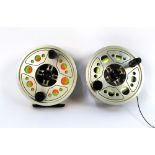 A Hardy Gem Series 11/12 salmon fly reel, with Neoprene pouch and spare spool.