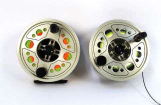 A Hardy Gem Series 11/12 salmon fly reel, with Neoprene pouch and spare spool.