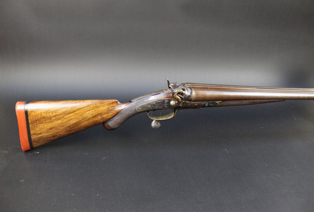 Godfrey C Cooper an 8 bore double barrelled rotary underlever hammer gun, with 35" Damascus barrels, - Image 7 of 12