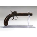 A Victorian percussion pistol,