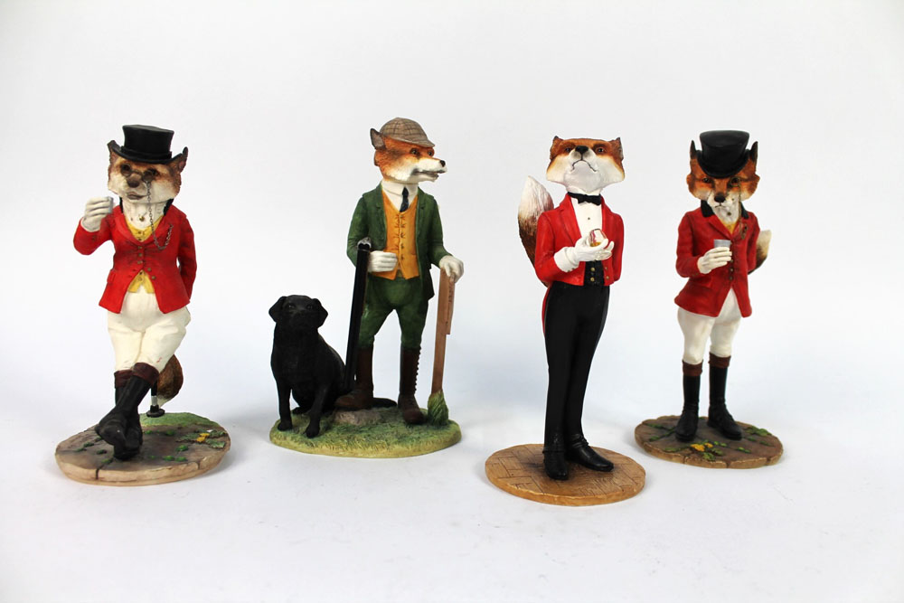 Border Fine Arts four Renyard Estate figurines, to include Viscount Albert Model A9278,