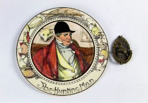 A Royal Doulton The Hunting Man plate, diameter 26.