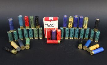 A Collection of 16 bore shotgun cartridges, paper cased to include Eley, Yellow Wizard, Johann,