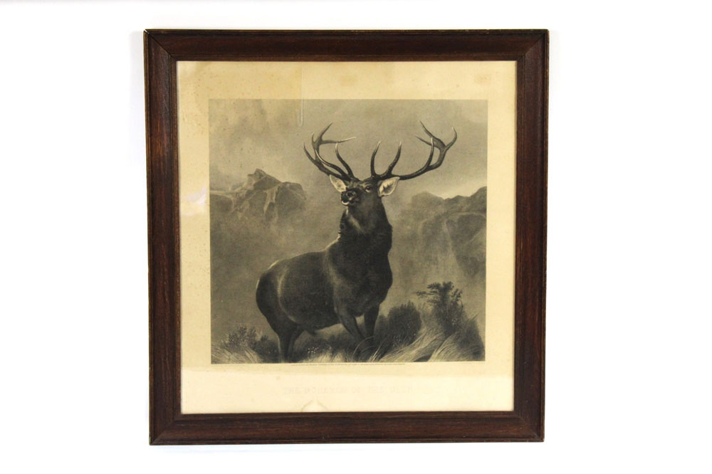 "The Monarch Of The Glen" an engraving, painted by Sir Edwin Lancier, engraved by G Zobel.