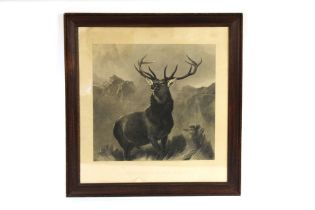 "The Monarch Of The Glen" an engraving, painted by Sir Edwin Lancier, engraved by G Zobel.