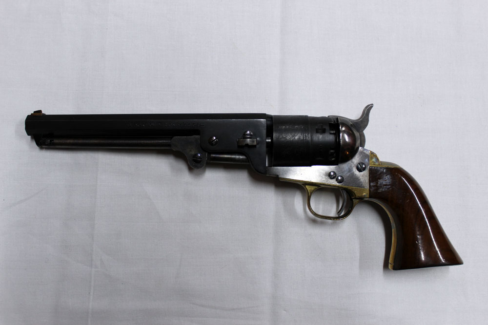 An Italian cal 44 black powder revolver with 7 1/4" barrel, - Image 2 of 2