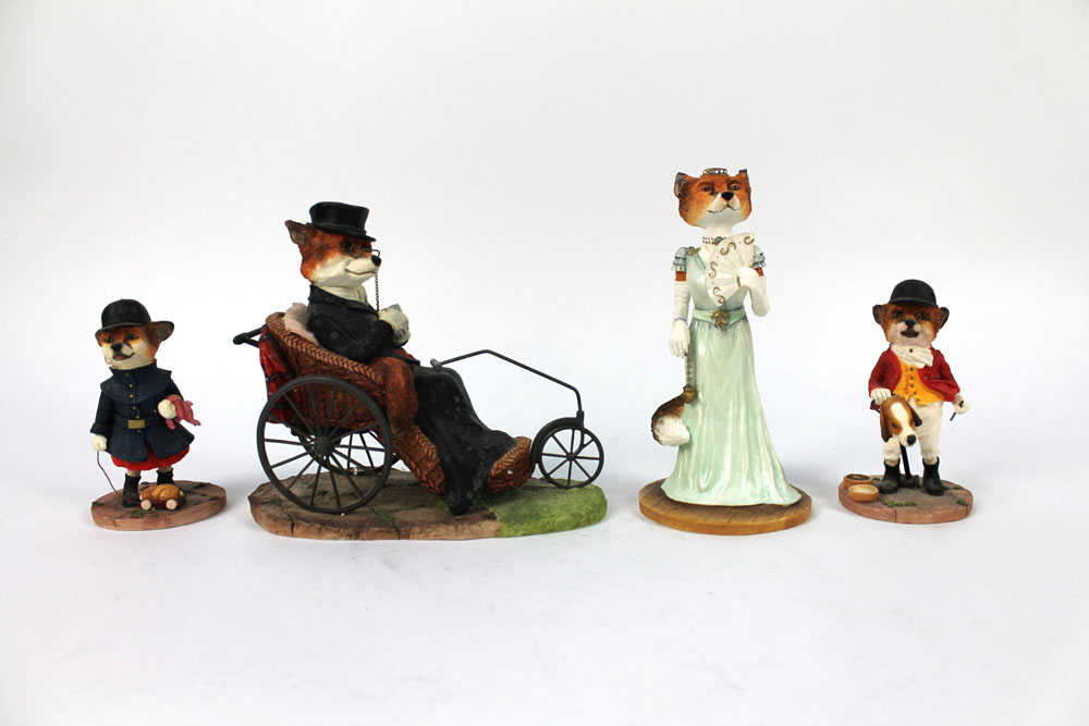 Border Fine Arts four Renyard Estate figurines, to include The Duchess of Renyard Model A8387, - Image 2 of 6