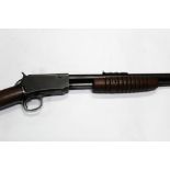 A Winchester Model 62 pump action cal 22 LR rifle,