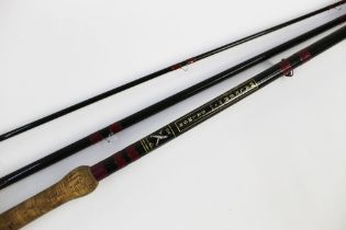 A Bruce & Walker Walker salmon fly rod, in three sections 15', line 10-12.