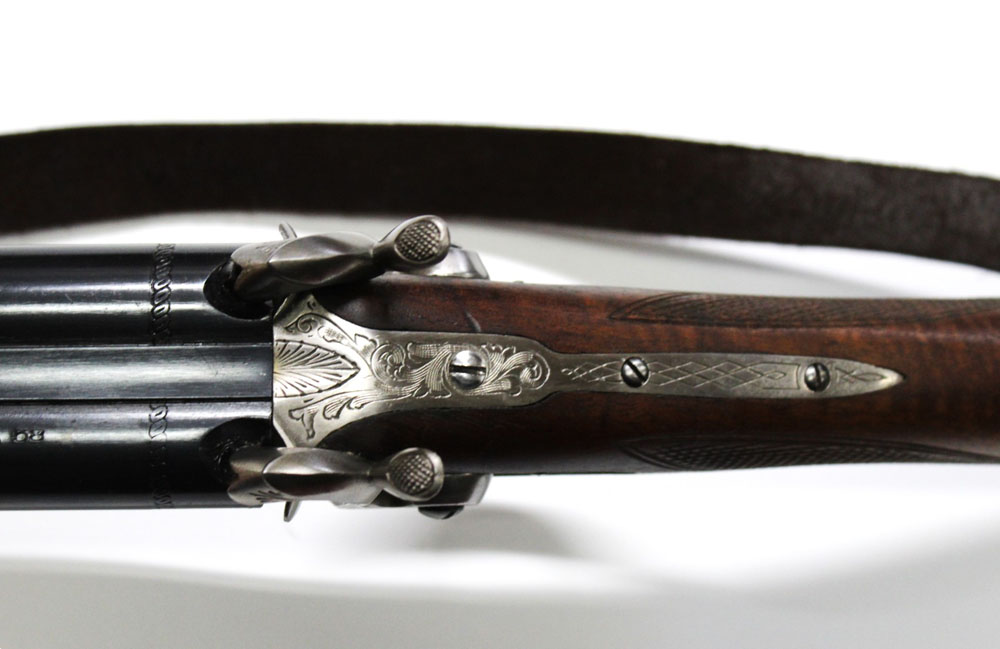 A Pedersoli Kodiak cal 58 muzzle loading percussion double rifle, with 28" barrels, - Image 3 of 5