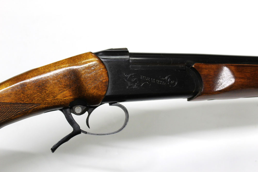 A Baikal 410 single barrelled shotgun, with a 26 3/4" barrel, full choke, 76 mm chamber,