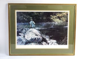 Alan B Hayman, a signed limited edition print "First Cast" 87/850 published by Country Artists.
