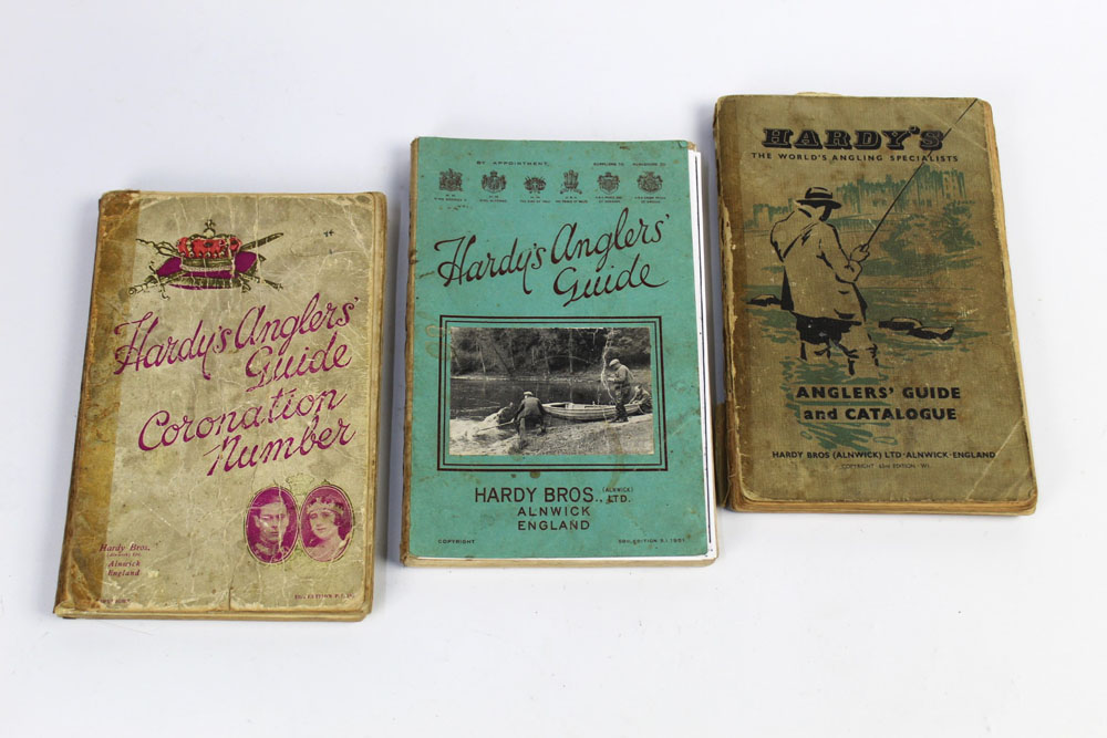 Three Hardy Anglers Guides, 55th Edition Coronation Number, 58th Edition 1951 and 63rd Edition.