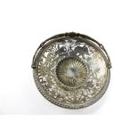 An Anglo Indian silver plated fruit basket,