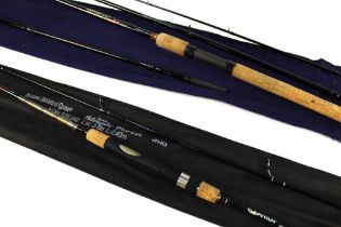 A Fox Matchmaster Match fishing rod, in three or four sections, 13' or 15',