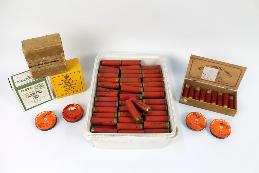 A box of once fired Eley Grand Prix cases, with four hundred Eley Surefire primers, - Image 2 of 2