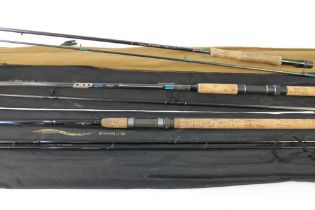 A Daiwa Graphite trout fly rod, Model CF98-10H, in two sections,