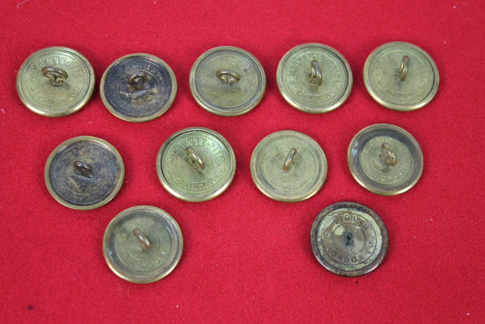 Eleven hunt buttons Fife Hunt, marked to the rear Pitt & Co London. - Image 3 of 4