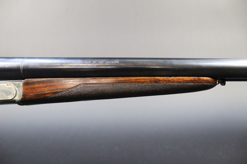 A Beretta 471 EL 12 bore side by side shotgun, with 28" barrels, 3" chambers, top lever, - Image 3 of 10
