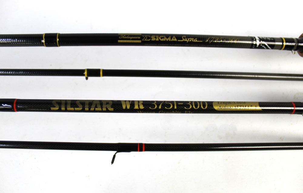 A Shakespeare Sigma Supra trout fly rod, in two sections, 10' together with a Silstar trout fly rod, - Image 2 of 2