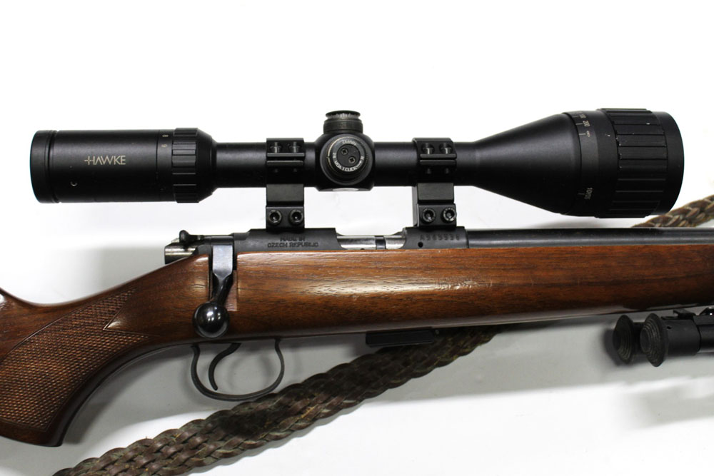 A CZ452 cal 22 LR bolt action rifle, fitted with an A-Tech Wave sound moderator, - Image 2 of 2