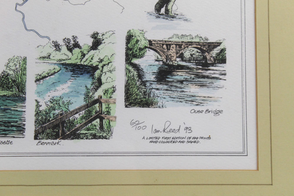 Ian Reed a signed limited edition print "A Pool Guide To The River Derwent" from Bassenthwaite Lake - Image 2 of 2